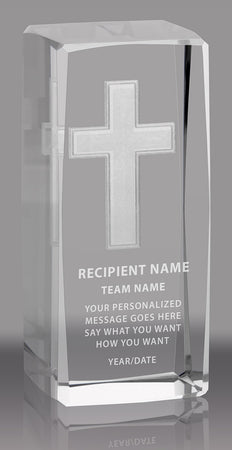 Cross 3D Laser Sport Crystal [CMSPRT-RL]