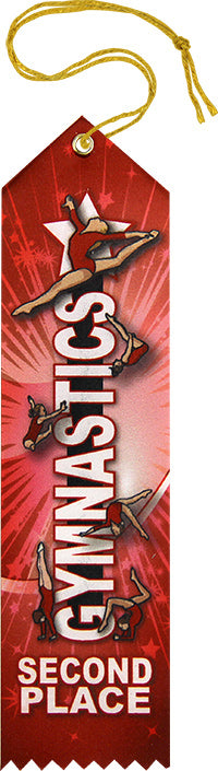 Gymnastics - 2nd Place Colormax Ribbon [RCMSPT-GG-2ND]