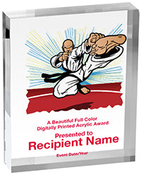 Martial Arts Vibrix Acrylic Awards [1 inch thick]