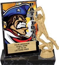 Patriots Mascot Billboard Plaque [PBB6-MSCT-PAT]