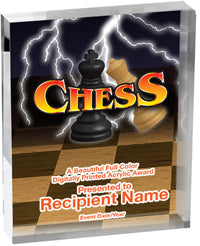 Chess Vibrix Acrylic Awards [3/4 inch thick]