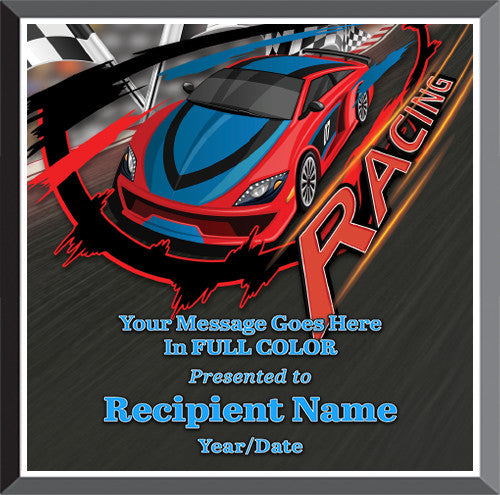 Auto/Racing Square Graphix Plaque [PGFXQ1010-RC]