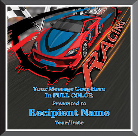 Auto/Racing Square Graphix Plaque [PGFXQ1010-RC]