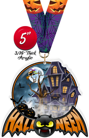 Halloween Bat Colorix-M Acrylic Medal [MACR5-HLWN-HHBAT-Q]