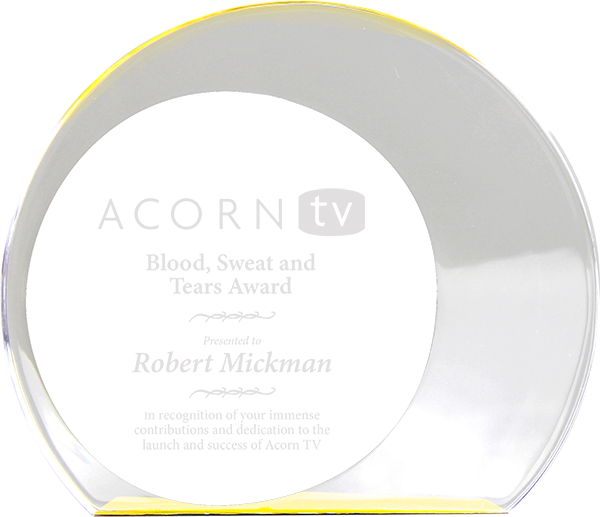 Eclipse Oval Acrylic - 6x7x1 Gold [AEA-GLD]