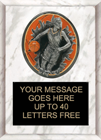 Basketball Female Sport Blasters Plaque [PSB57-BKF]