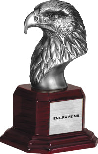 Antique Silver Plated Eagle Head Resin [REH215-S]