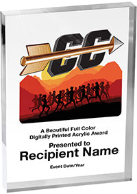 Track Vibrix Acrylic Awards [3/4 inch thick]