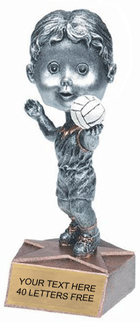 Volleyball Bobblehead Jr. Resin Trophy - Female [BHJR-VB]