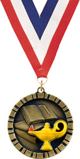 Knowledge 3D Rubber Graphic Medal [MRFC2-KN]