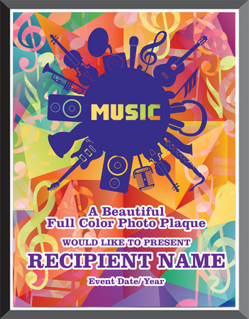 Music Graphix Plaque [PGFX1215-MC]