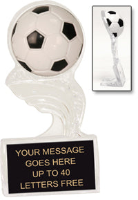 Soccer Clear Splash Ice Award [CSSI5-SC]