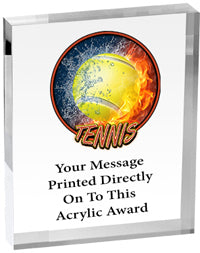 Tennis Vibrix Acrylic Award [A45BV-TN]