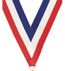 7/8 x 30 in. Red White & Blue Neck Ribbon [NKRB-3057]
