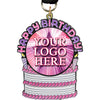 Happy Birthday Glow in the Dark Custom Insert Medal - Pink & Purple [MXBDAY-i-PNKPRP]
