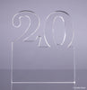 Number 20 Acrylic Award - 6 inch [ATNM-20-6-Q]
