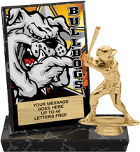 Bulldogs Mascot Billboard Plaque [PBB6-MSCT-BLDG]