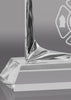 Crystal Beveled Rectangle Award - 6.25 inch [CPRM-6-X]