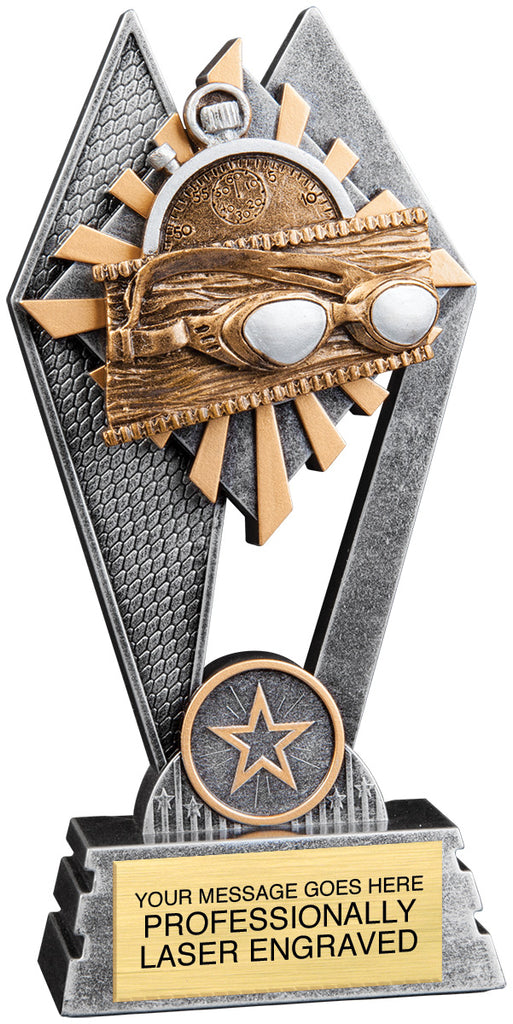 Swimming Sun Ray Trophy - 7 inch [RJSR-7-SW]