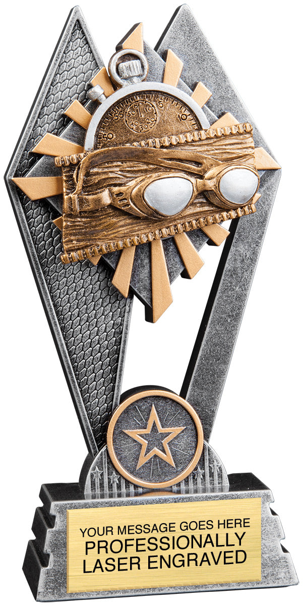 Swimming Sun Ray Trophy - 7 inch [RJSR-7-SW] – Trophy Depot