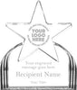 Acrylic Star on Clear Ridge Base - 8.5x7.25x1 [ASB6-CL]