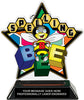 Spelling Bee Colorix-T Acrylic Trophy - 6.25 inch [TACR6-KN-SPB-Q]