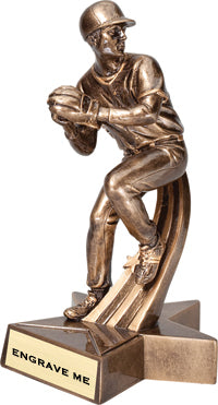 Baseball Pitcher Superstar Resin Trophies