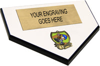 Home Plate 10" Shield Insert Plaque [PHPSH10]