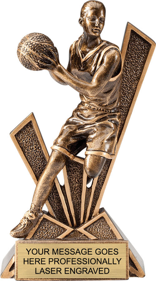 Basketball Female Check Mate - 6.5" Resin Trophy [RMCM6-BKF]