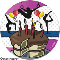 Gymnastics- Happy Birthday Insert [TD-2407]