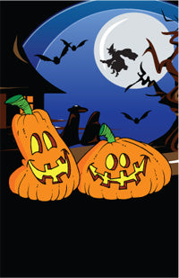 Halloween- Two Pumpkins Plaque Insert [BBP-1301]