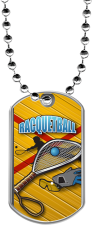 Racquetball Dog Tags [DTLAM2-RQTBL]