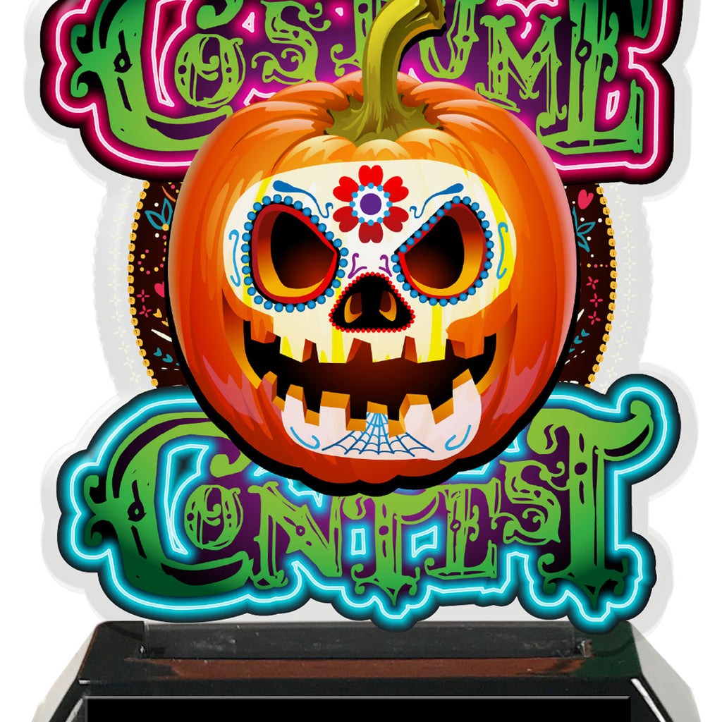 Halloween Sugar Skull Costume Contest Colorix-T Acrylic Trophies