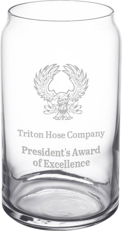 Beer Can Glass - 16 oz - Engraved [CBCG16]