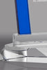Crystal Marquee with Blue Uprights Award - 10.5 inch [CFN5-10-BL]