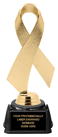 Gold Awareness Ribbon Trophy [TAWRB-GLD]