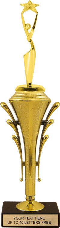 Plastic Triumph Cup with Figure Trophies