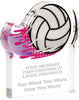 Volleyball Splatters Acrylic Award- 3x4 inch [ASLM-34-VB-Q]