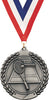 2.75 in Tennis Wreath Framed Medal- Silver [M311-TN-S]