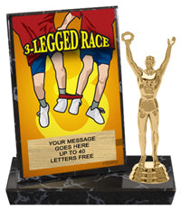 Three Legged Race Billboard Plaque [PBB6-3LGRC]