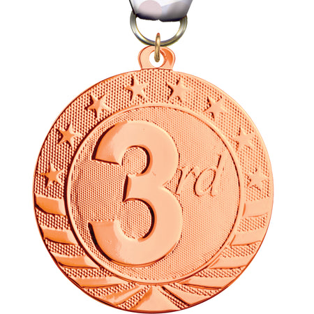 3rd Starbrite 2" Medal [MJSB2-3RD]