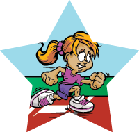 Kids/Pee-Wee: Track Female Star Insert [ST-3426]