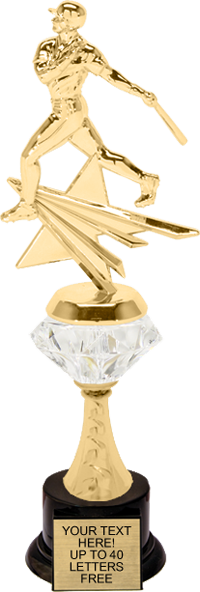 Baseball Rising Star Diamond Riser Trophy [TRDDRSS-11-BS]