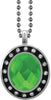 Green Gem Silver Charm [CSOV-16STN-STN-GRN-S]