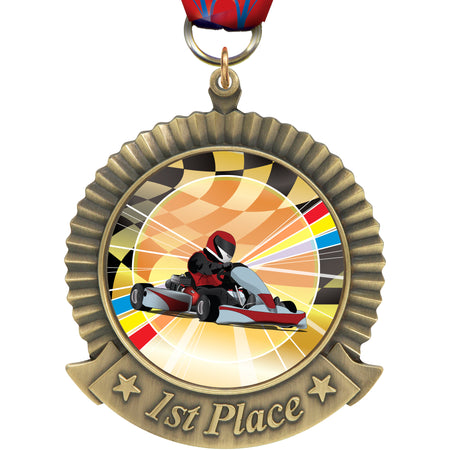 1st Place 2.75" Ribbon Frame Insert Medal [MPRIB-1ST]
