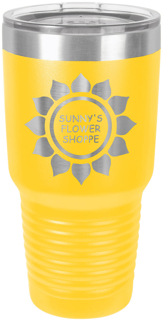 Polar Camel 30 oz. Ringneck Yellow Vacuum Insulated Tumbler w/Clear Lid [TVIJ317]