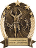 Track Gold Star Resin Trophy - Male [GSOR6-TKM]