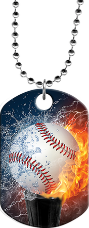 Tee Ball Monster Dog Tag [DTXL-TEEBL]