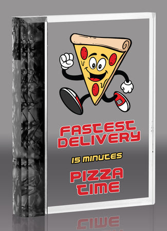 Black Full Color Pearl Edge Plaque- 6 x 4.5 inch [ARBPEP-6-BLK-FC]