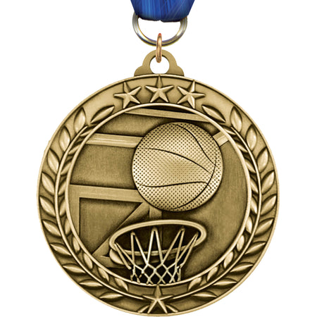 Basketball Dimensional Medal [MSW2-BK]